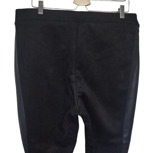 NWT Marc New York Andrew Marc Pull on Faux leather & Velvet Pants Size XL - Picture 4 of 9